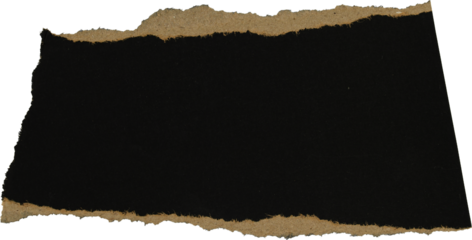 Black And Brown Grunge Ripped Paper Piece