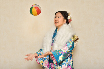 振袖の女の子