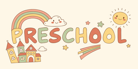 A playful and warm flat vector illustration perfect for children's educational content, evoking feelings of joy and curiosity.