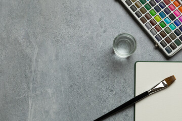 Watercolor Art Supplies Ready to Paint