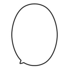 タイトルや説明に使えるシンプルな手描きの吹き出しイラスト