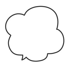 タイトルや説明に使えるシンプルな手描きの吹き出しイラスト
