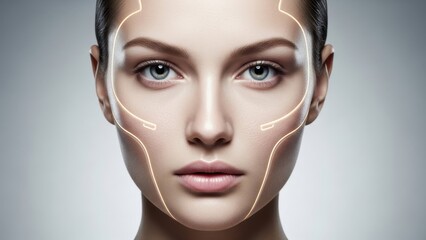 Advanced facial mapping technology for aesthetic enhancement and digital beauty analysis innovation