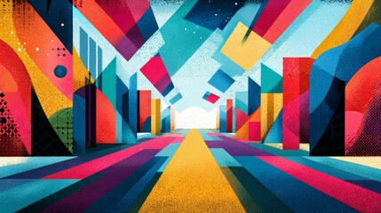 Abstract modern business conference design template