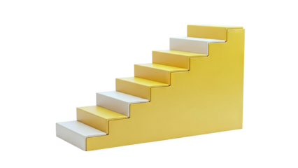 Abstract Yellow and Beige Steps