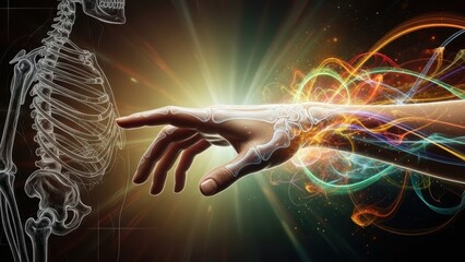 Visualizing the energetic interplay within human biology and anatomical frameworks