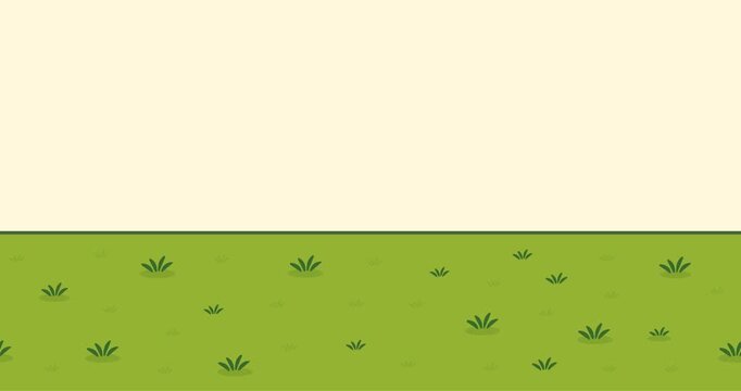 Animation park green leaf grass repeat