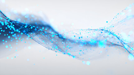 Dynamic lines vector abstract background network data flow ai wave science concept digital stream of light particles and energy futuristic technology graphic for business design and innovation 