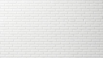 Clean white brick wall texture background for modern interior design projects