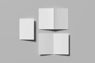 Bifold Brochure Blank Mockup © Syahrul