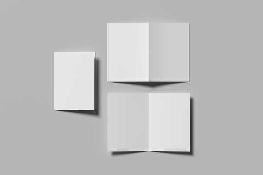 Bifold Brochure Blank Mockup