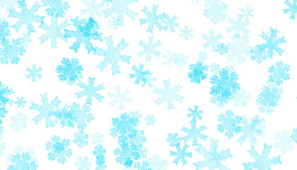 Fractal Pattern. Snowflake. Winter Backdrop. An isolated blue complex fractal snowflake pattern PNG clip art on a transparent background for winter holiday textiles or wallpapers.