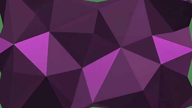 Abstract Geometric Purple Pink Motion Graphic Loop Low Poly Art