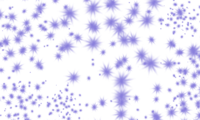 Starburst. Purple Flare. Radiant Light. An isolated PNG clip art of bold purple star-shaped light flares and rays on a transparent background for dynamic high-energy or festive designs.