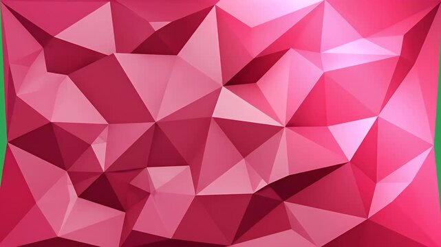 Abstract Pink Faceted Geometric Low Poly Background Loop Soft Glow