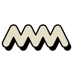 Abstract Zigzag Pattern Graphic Retro