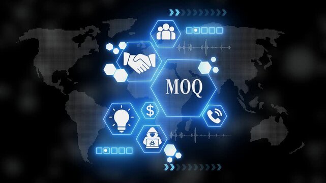 Minimal Order Quantity M O Q Global Business on Map Background business global handshake