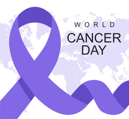 vector world cancer day poster template