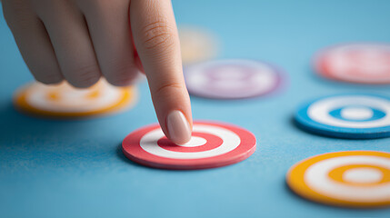 Market positioning strategy and positioning map target audience analysis and brand differentiation marketer pointing at positioning map