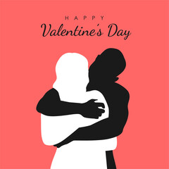 vector happy valentines day poster template