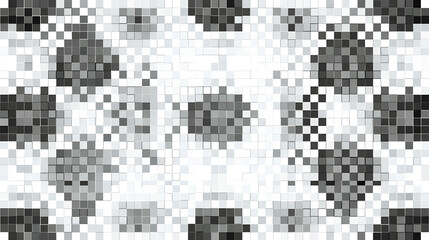 Fototapeta premium Retro pixel bitmap texture background monochrome dithered pattern 8 bit style stock vector on white background