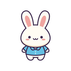 Adorable Cartoon Bunny Character Illustration