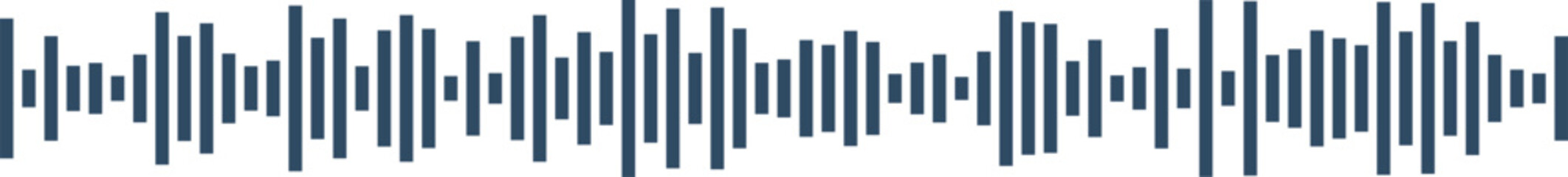 Fototapeta premium Abstract Dark Blue Sound Wave Equalizer Vector