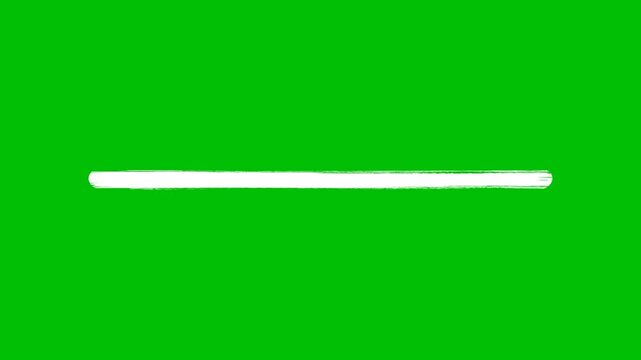 White underline highlighter animation, sketching elements on a transparent background, and Hand-drawn marker highlight animation for important topic marking text