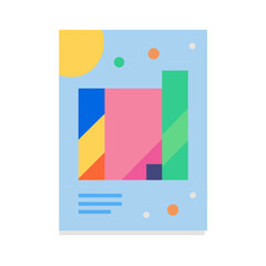 Abstract painting for wall vector