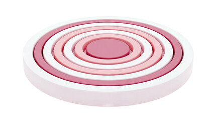 Abstract pink concentric circles with a gradient effect