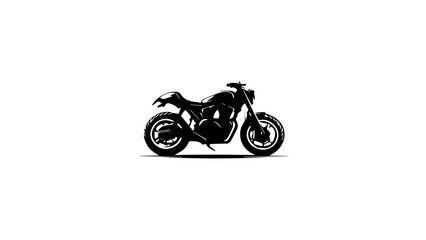 Obraz premium motorcycle-black-and-white-illustration-vector