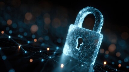 Digital security lock in abstract network
