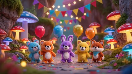 Obraz premium birthday cake with candles