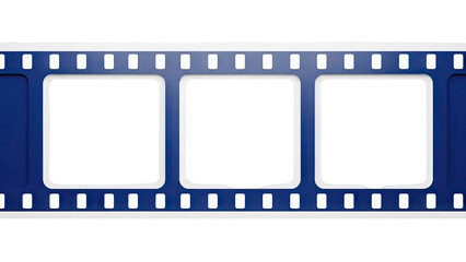 Blank Film Strip Frame with Perforations