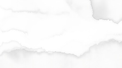 White abstract watercolor torn paper, gray tones, minimalist artistic design, textured backdrop