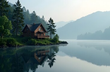 Obraz premium lake in the mountains