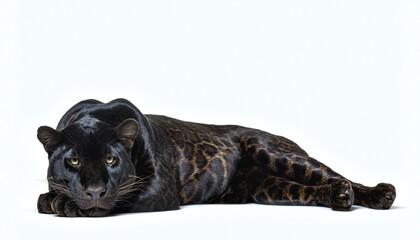 Majestic Black Panther with Golden Eyes