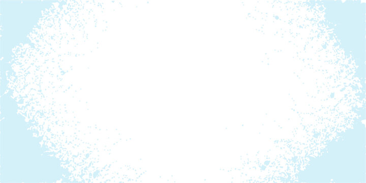 Abstract blue grunge background with a winter frost pattern featuring christmas snowflakes and an ice cold decoration border for a holiday celebration card illustration