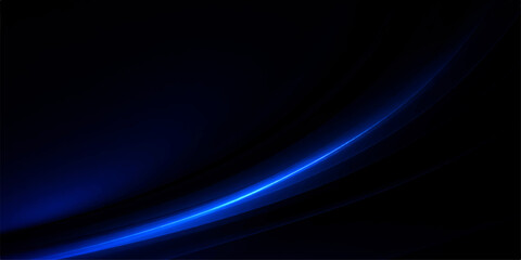 A glowing blue wave design with flowing lines and purple energy swirls creates a dark abstract backdrop featuring light motion and fractal textures on a black space wallpaper © RD Visuals