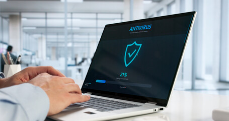 Young Hispanic Man Browsing Online