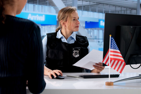 Passport In Hand: Woman