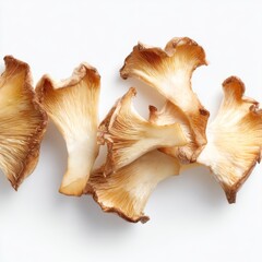 Fresh Chanterelle Mushrooms Perfect for Culinary Uses and Farm-to-Table Dishes in Clean White Background