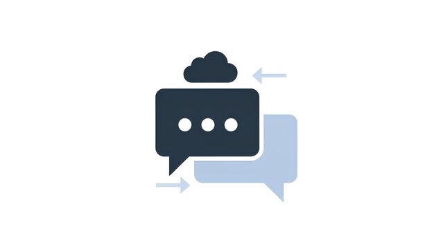 Message Notification and Chat Bubble Icon