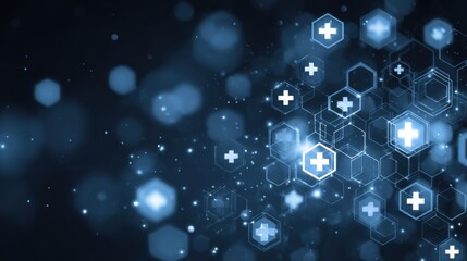 Digital medical healthcare technology abstract background