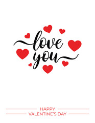 Love you Happy Valentine Day Poster
