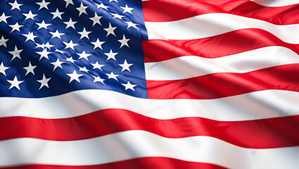 Obraz premium Large American flag with red, white, and blue stripes
