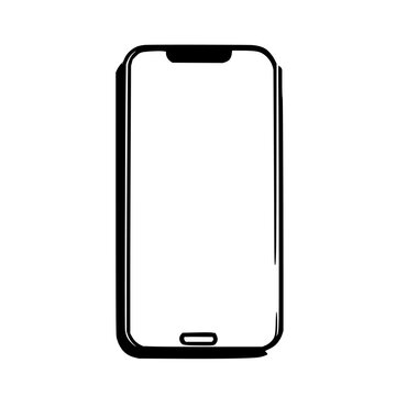Mobail phone most popular adobe stock elegant line art design for contemporary visual communications and branding materials