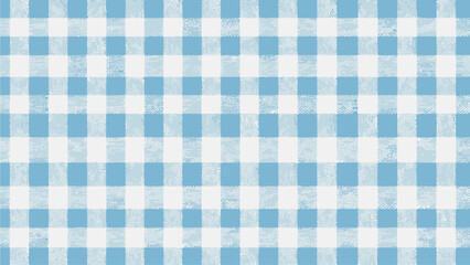 Fototapeta premium Classic light blue vichy gingham check seamless pattern
