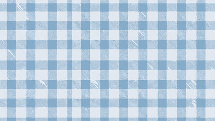 Classic light blue vichy gingham check seamless pattern