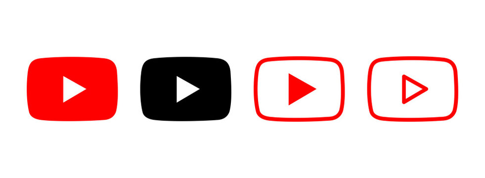 YouTube play button svg	